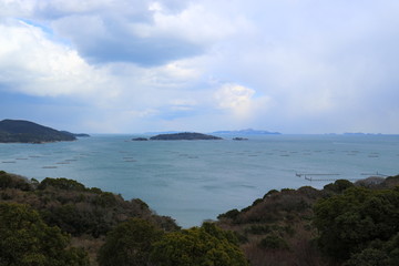 Seto inland sea in Hinase, Japan