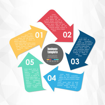 business info graphic template