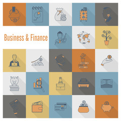 Business and Finance Icon Set