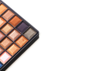Colorful eye shadows palette.