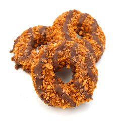 coconut and chocolate cookies