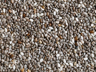 Chia seeds background full frame.