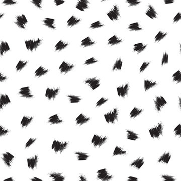 Vector B&w Seamless Pattern