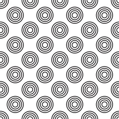 Vector b&w geometrical seamless pattern