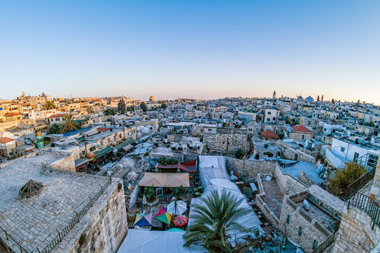 Roofs of Old City Jerusalem, Israel