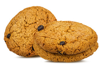 Cookies isolated on white background with clipping path