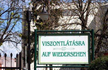 Obraz premium Auf Wiedersehen