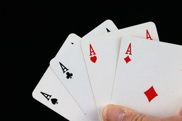 A four-aces cardhand