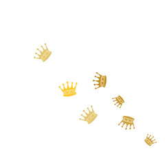 Fototapeta premium Elegant vector background with colored crowns. Simple gentle template for the card, invitation, printing. Fashionable decoration with beautiful crowns.