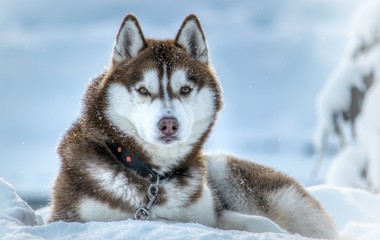 Portrait of siberian husky © Janne