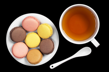 Macaroons and tea