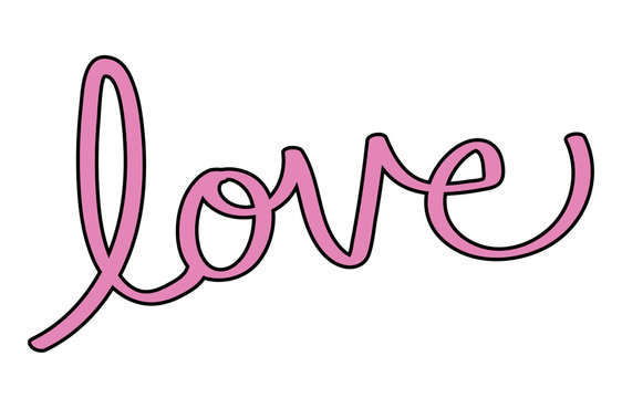 Valentines Day Love Lettering