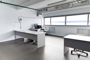Sample clean room in the warehouse office