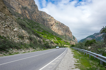 Baksan gorge in the Caucasus mountains in Russia