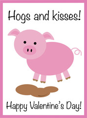 Happy Valentines Day Pig