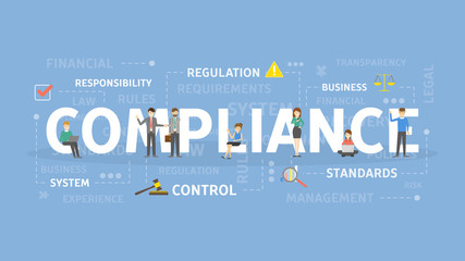 Obraz premium Compliance concept illustration.