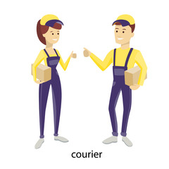 Isolated delivery couple.