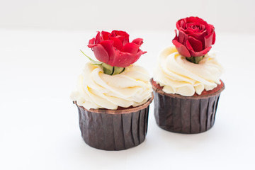 cakes with a flowers