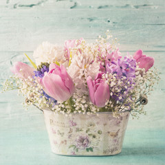 Pastel colored flower
