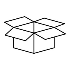 box packing isolated icon vector illustration design