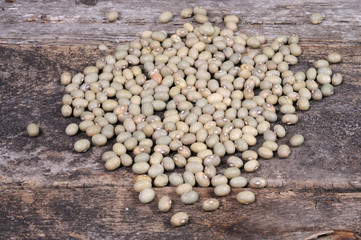 Green beans are scattered. Front view.