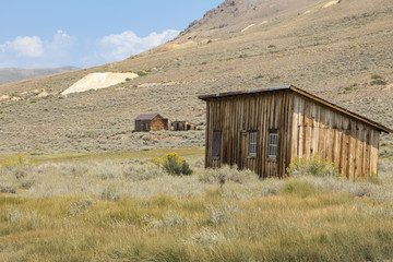 Abandoned buildings in a California ghost town 
