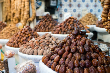 Fresh raw dates in open market