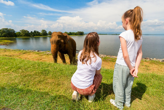 Family at Udawalawe National Park