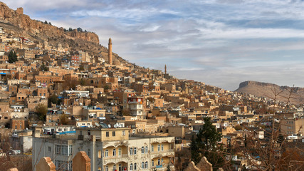 Fototapeta premium Landscape of a old city in the middle east . Mardin is a historical city in Southeastern Anatolia, Turkey.