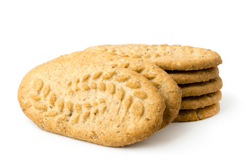 Cookie with ears on a white
