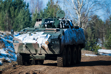 Military combat personnel carrier - Piranha. 