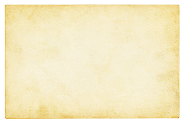 Old paper background isolated - (clipping path included) 