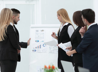 Business people at presentation in office