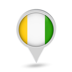 Ireland Flag Round Pin Icon