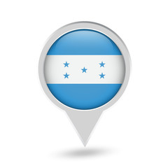 Honduras Flag Round Pin Icon