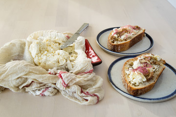 Homemade Sourdough Bread with Ricotta Cheese