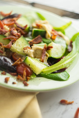 Garden Salad with Hummus