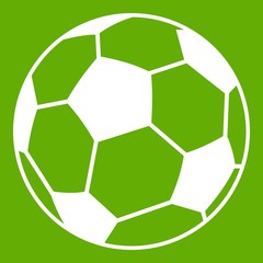 Soccer ball icon green