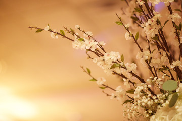 Cherry Blossom Branch Evening Decor Detail