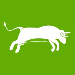 Bull icon green