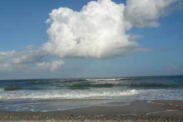 nuage dans le ciel bleu, St-Augustine, USA