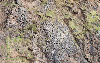 beachside cliff at the Oregon Coast