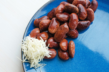 red beans with horse-radish