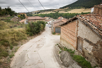 Fototapeta na wymiar a view of San Millán de la Cogolla village, Province of La Rioja, Spain