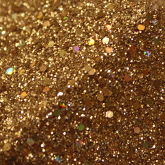 Golden Glitter Facets