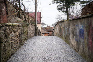 Passage near the walls near the castle