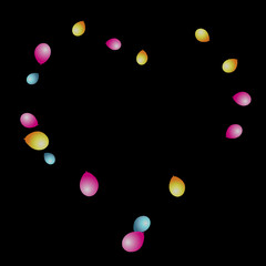 Background with Colorful balloons. Simple Feminine Pattern for Card, Invitation, Print. Trendy Decoration with Beautiful balloons. 