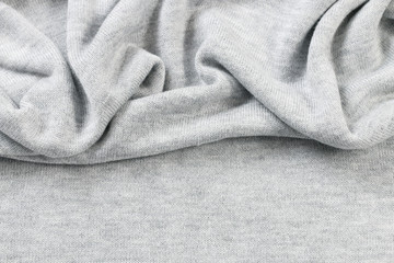 Soft grey blanket.