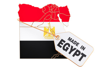 Made in Egypt concept, 3D rendering