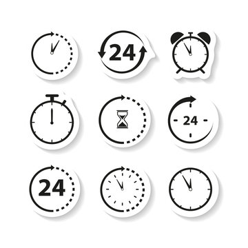 Non stop time sticker icons